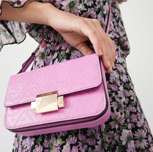 ALDO Pink Embossed Shoulder Bag